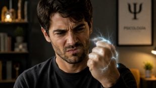 Hombre, molesto, psicología