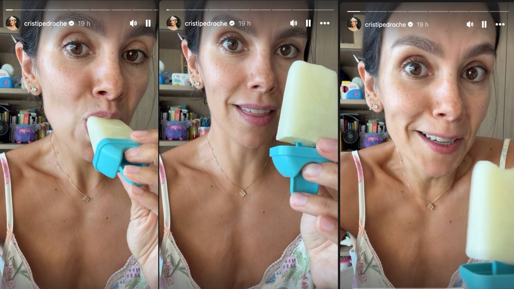Lo nuevo de Cristina Pedroche: hacer heladosrefrescantes y nutritivos de su propia leche materna