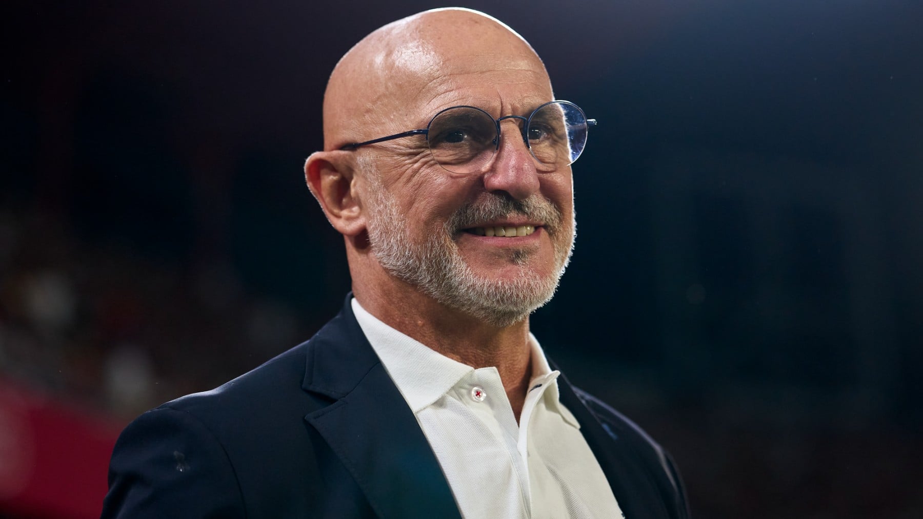 Luis de la Fuente en un partido con España. (Getty)