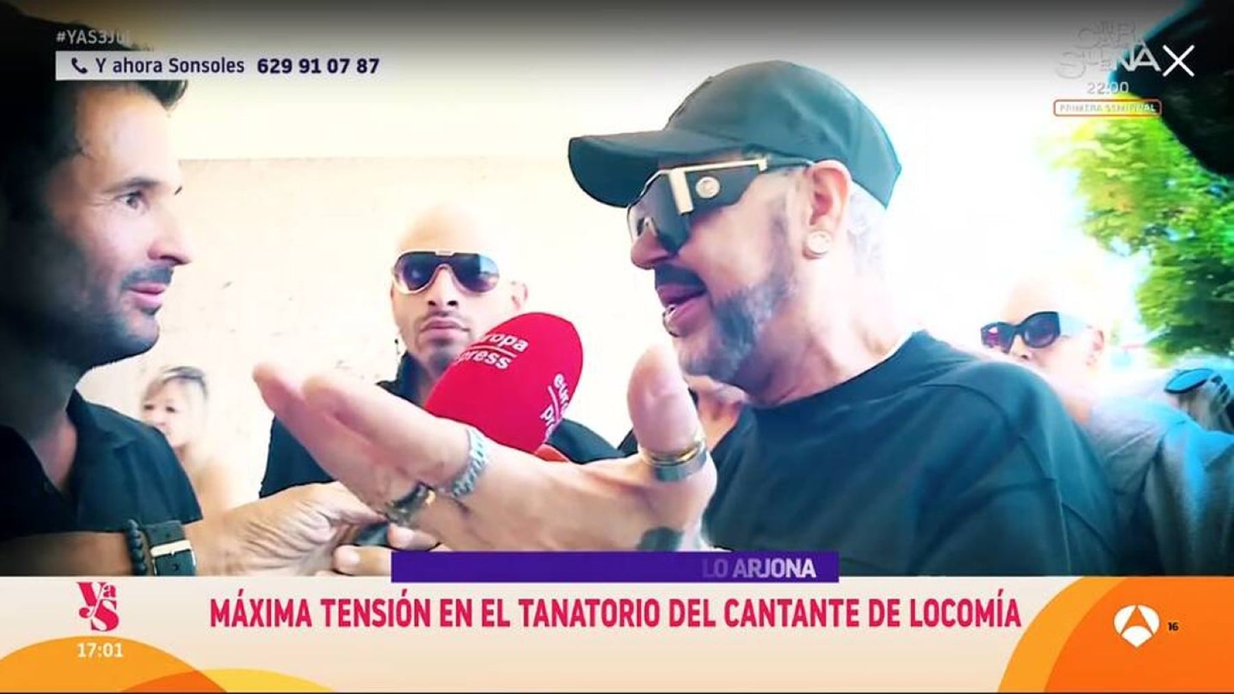 Un reportero de ‘Y ahora Sonsoles’ es atacado en directo.