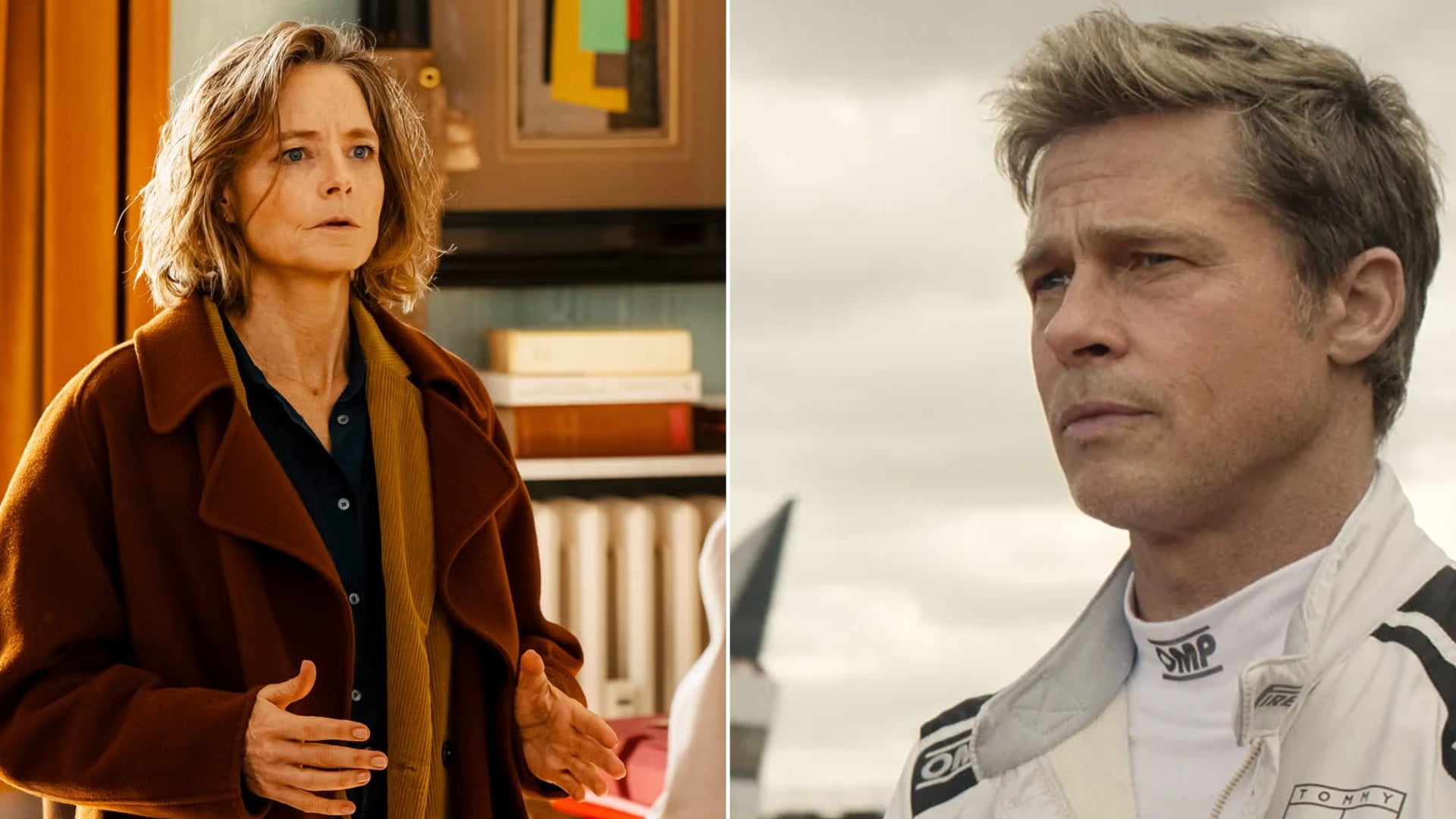 Jodie Foster en ‘Vida privada’ (Caramel Films y Youplanet) y Brad Pitt (Warner/Apple).