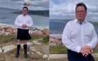 El BNG celebra el Orgullo con un curioso vídeo de un joven en falda con una diadema de banderas arcoíris
