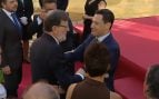 Rajoy y Soraya Sáenz de Santamaría arropan a Moreno en su toma de posesión: «Es un referente de sensatez»