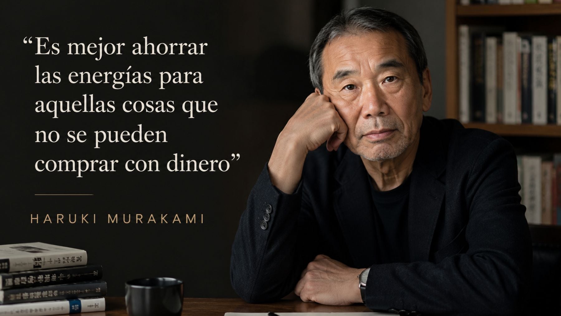 Haruki Murakami, escritor japonés (77 años): Es mejor ahorrar las energías para aquellas cosas que no se pueden comprar con dinero