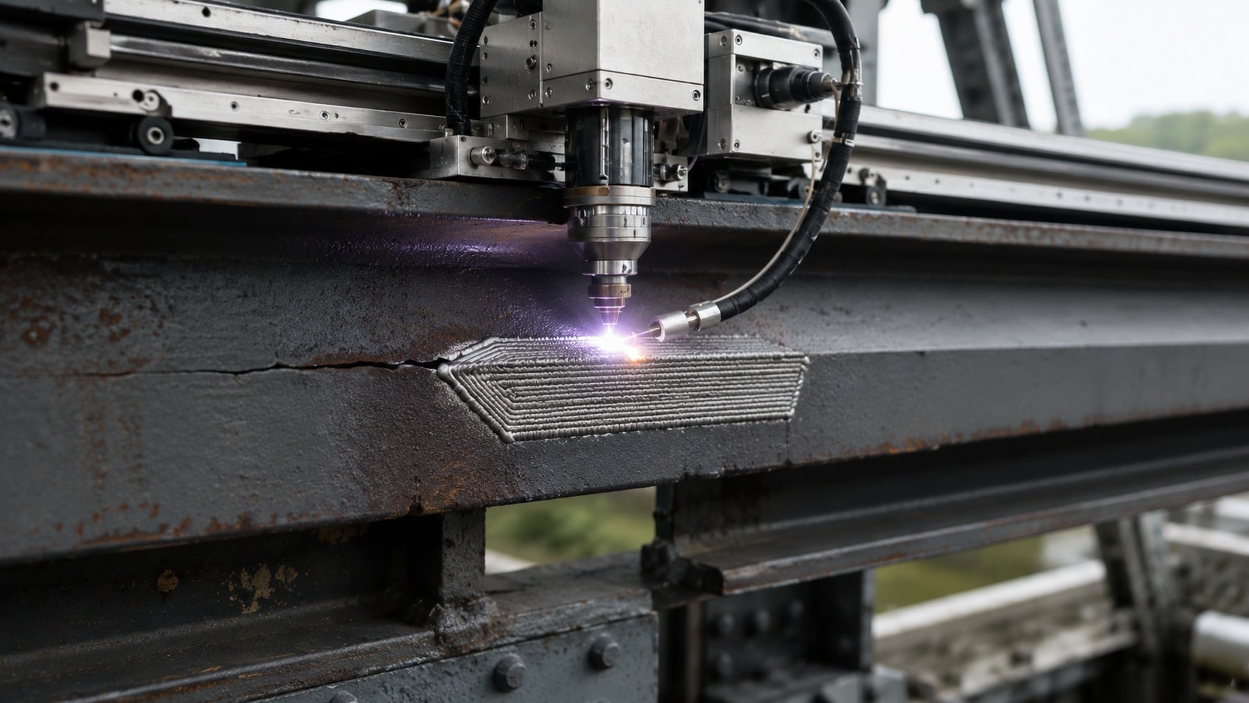 Suiza ya vive en el futuro: diseñan una impresora 3D que repara las grietas del acero y lo hace 4 veces más duradero