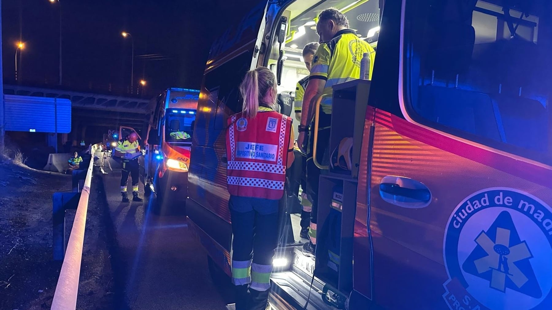 Un muerto y siete heridos, cinco graves, en dos accidentes en la M-31 y la A-4 de Madrid