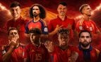 Los jugadores de la Selección Española. (Foto: IA)