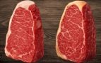 Carne de vaca con grasa blanca o amarilla