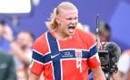Erling Haaland contra Brasil (Getty).