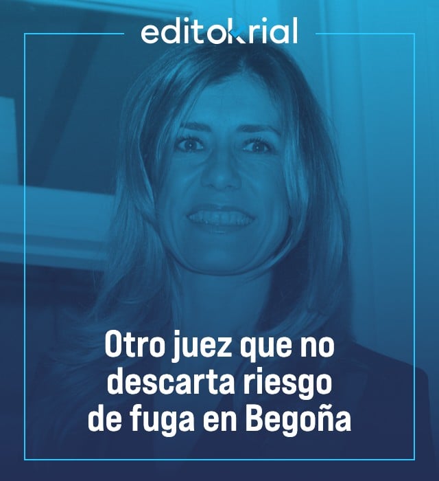 Otro juez que no descarta riesgo de fuga en Begoña