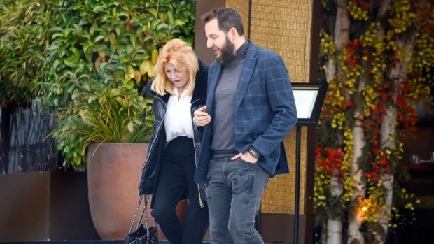Tita Cervera y su hijo Borja Thyssen. (Foto: Europa Press)