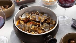 Almejas a la marinera, truco, cocina