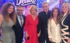 Angié Cárdenas junto a J.J.Vázquez, Mila Ximénez, Kiko Hernández, Patiño y Belén Esteban (Redes sociales).