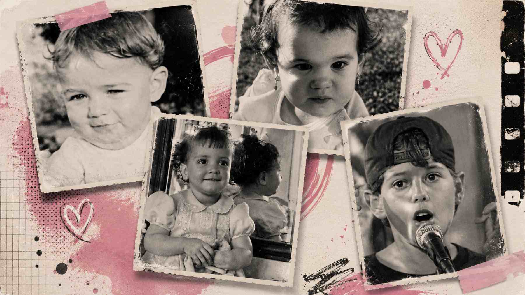 Varios rostros conocidos de pequeños. (Foto: IA)