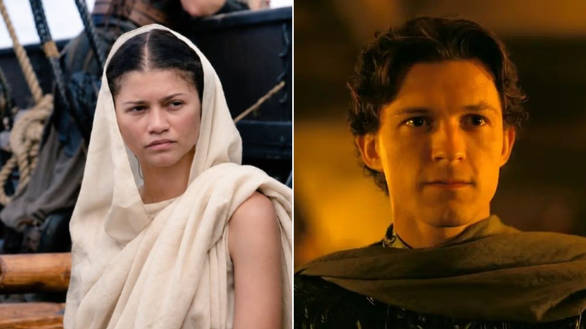 Zendaya y Tom Holland en ‘La Odisea’ (Universal Pictures).