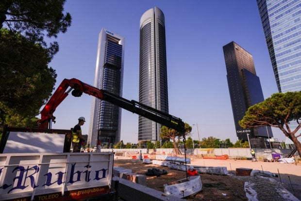 Cuatro torres Castellana obras