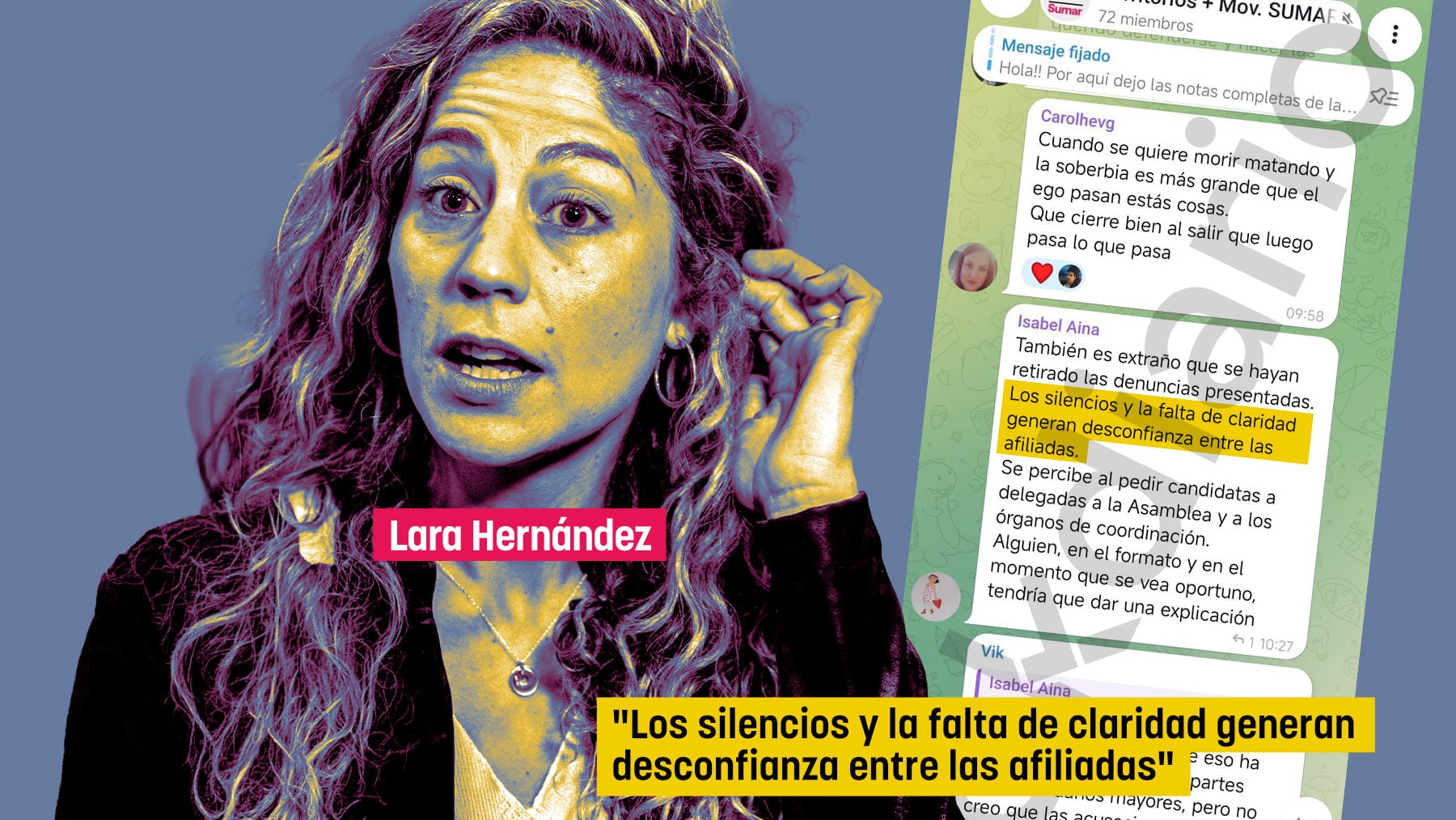 Estalla el malestar entre los dirigentes territoriales de Sumar: Los silencios y la falta de claridad generan desconfianza entre las afiliadas