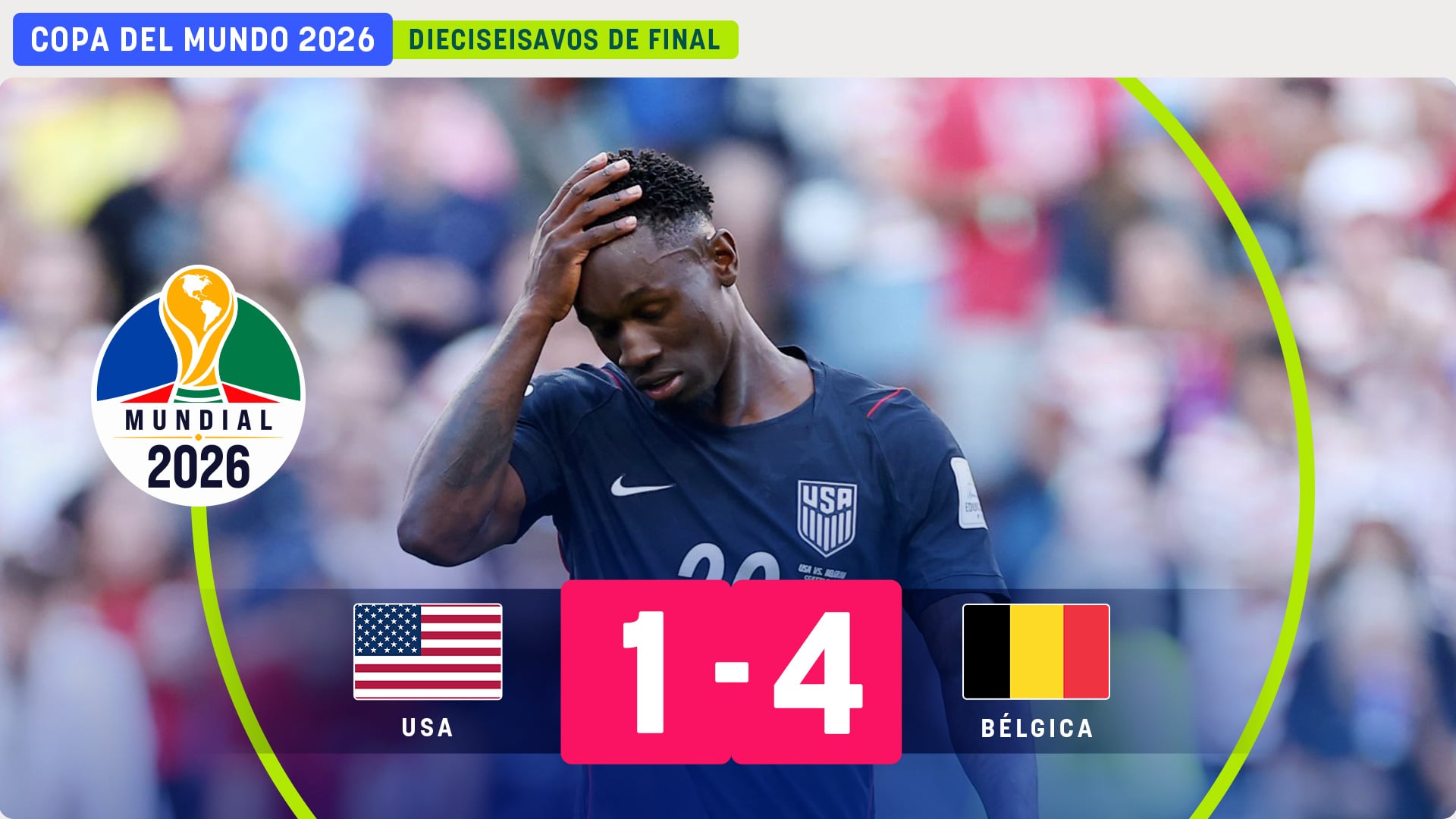 Bélgica expulsa a Estados Unidos de su Mundial y se cita con España en cuartos