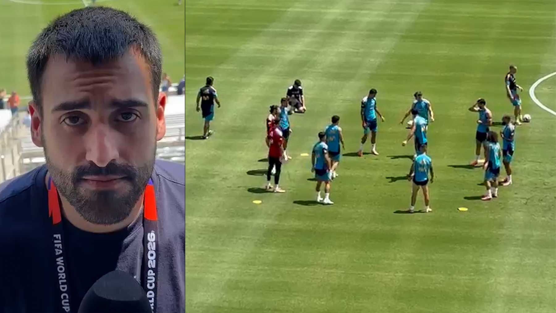 Buen ambiente y dos ausencias en España tras ganar a Portugal