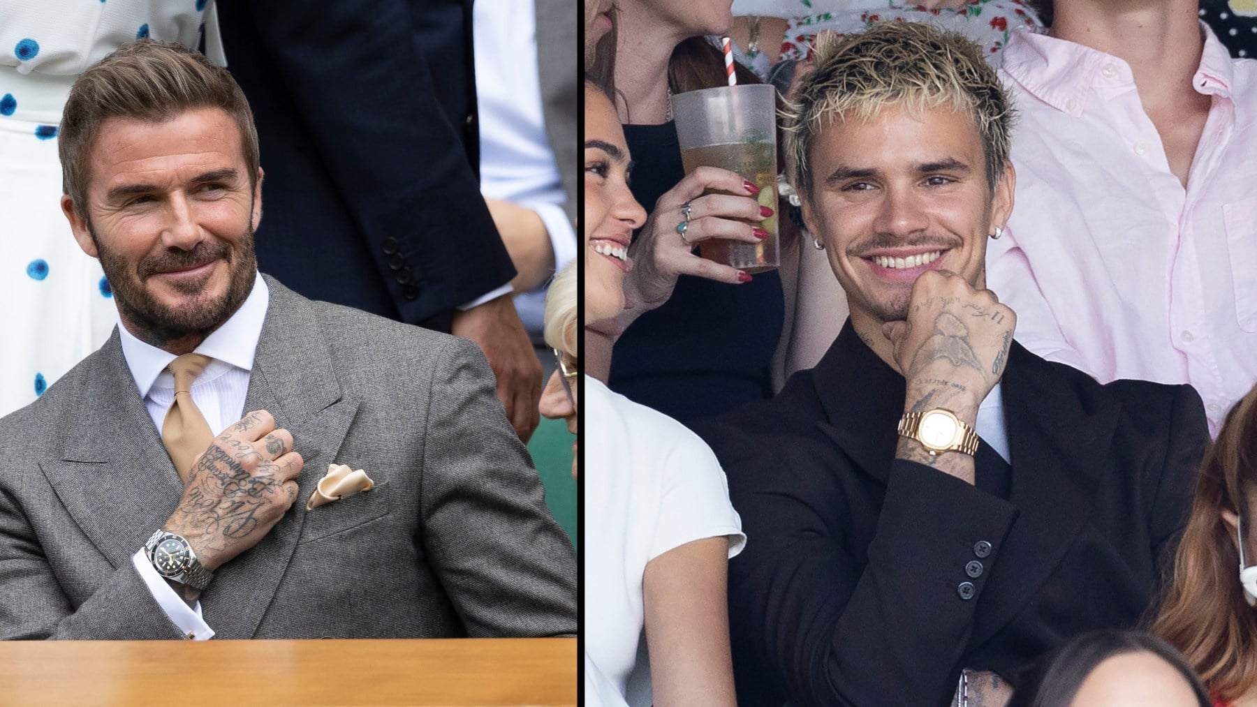 David y Romeo Beckham. (Foto: EuropaPress)