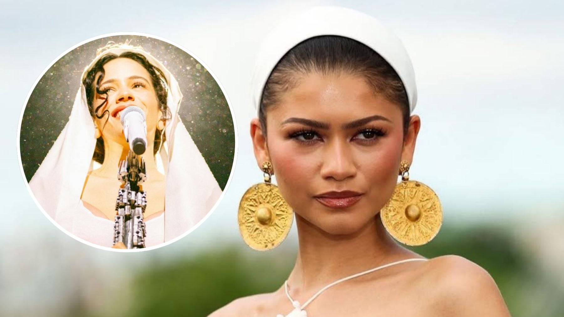 Rosalía y Zendaya. (Fotos: Redes Sociales)