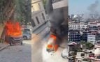 Varias explosiones sacuden las inmediaciones del hotel de Damasco en el que está alojado Macron