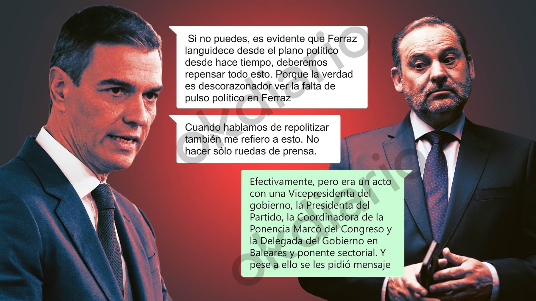 La bronca de Sánchez a Ábalos un mes antes de destituirle: Es descorazonador ver la falta de pulso político en Ferraz