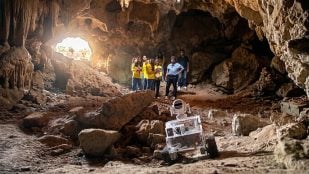 robot que realiza exploraciones subterráneas