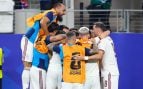 España celebrando un gol