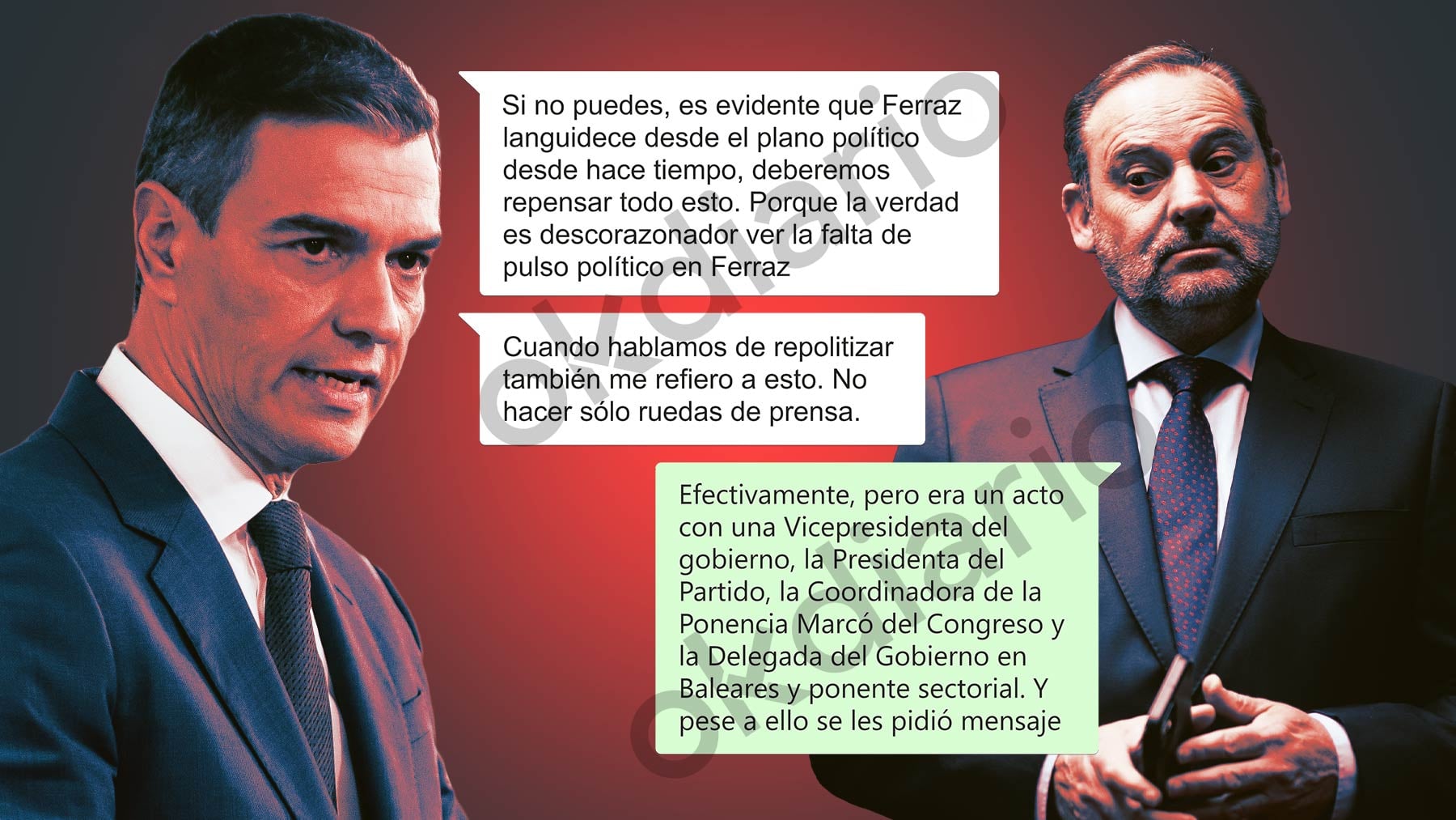 La bronca de Sánchez a Ábalos un mes antes de destituirle: Es descorazonador ver la falta de pulso político en Ferraz