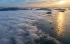 Radiación infrarroja y niebla persistente, científicos de Corea estudian la niebla en el mar, relación radiación onda larga y la niebla.
