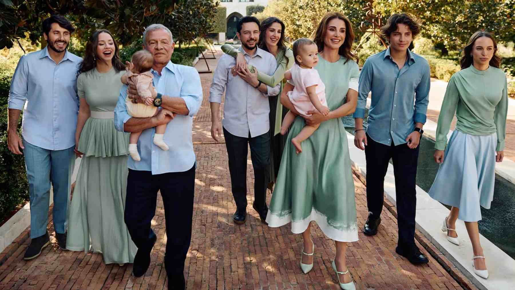 La familia real de Jordania. (Foto: @queenrania) (1)