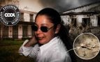 Isabel Pantoja con su casa de El Rocío de fondo. (Foto: Europa Press/COOL)