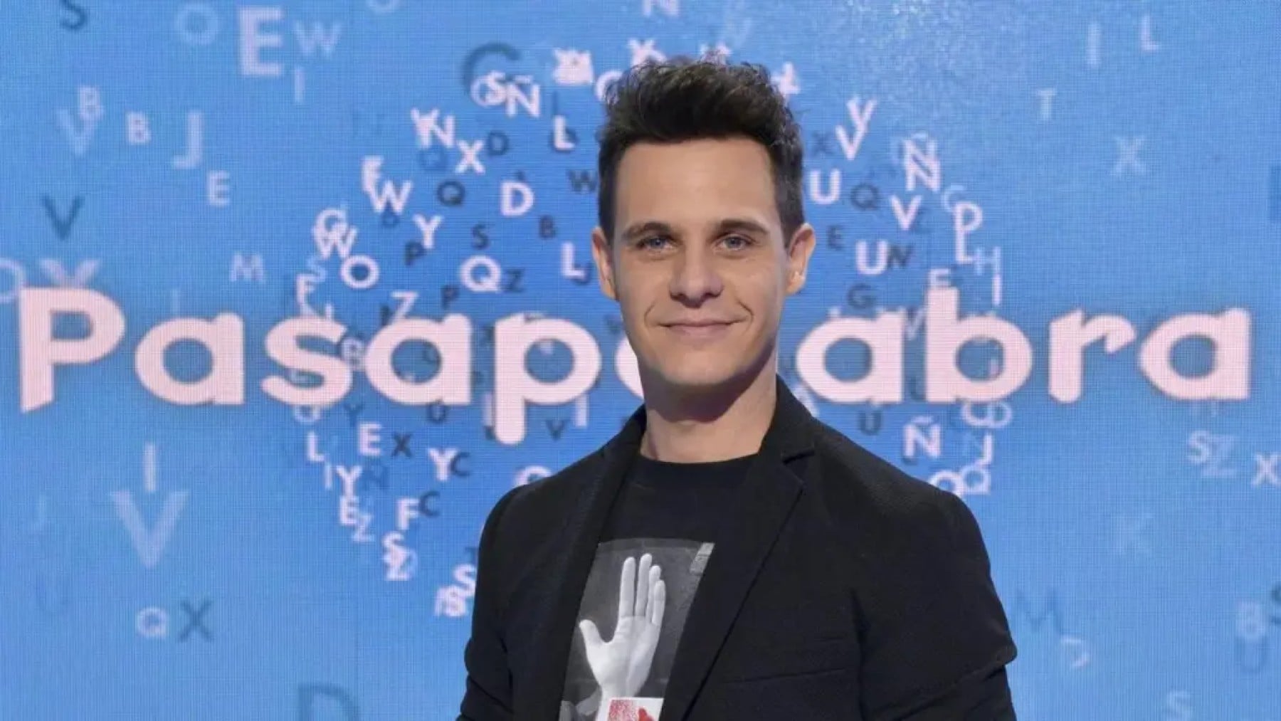 Christian Gálvez al frente de ‘Pasapalabra’ cuando se emitiía en Telecinco (Mediaset).
