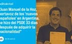 Lo primero que hizo el líder de los «nietos del exilio» en Argentina fue afiliarse al PSOE