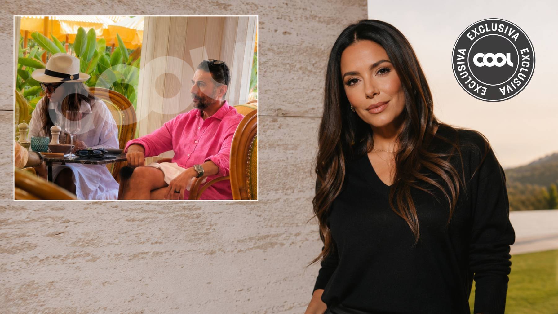 Eva Longoria y Pepe Bastón. (Foto: COOL y Europa Press)