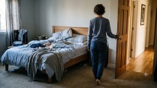 Persona en su habitación