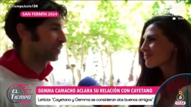 Cayetano Rivera y Gema Camacho. (Foto: Telecinco)