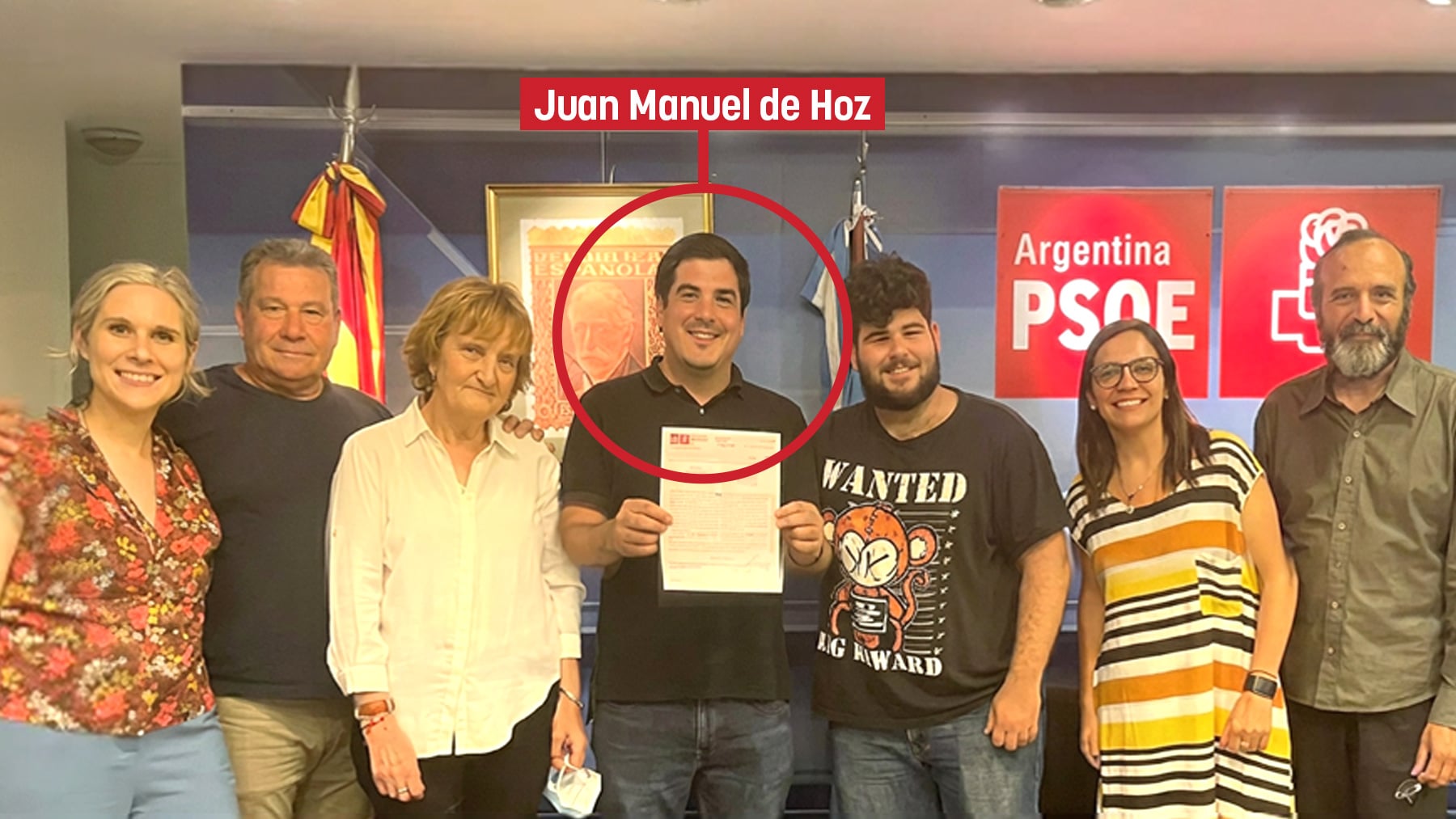 El líder de los nietos de exiliados en Argentina se nacionalizó español y se afilió al PSOE al mes de entrar en vigor la ley