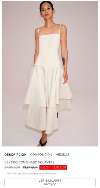 Vestido de Zara de la hija de Pedro Sánchez