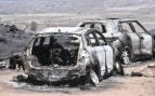 Coches calcinados en el incendio de Los Gallardos (EP)