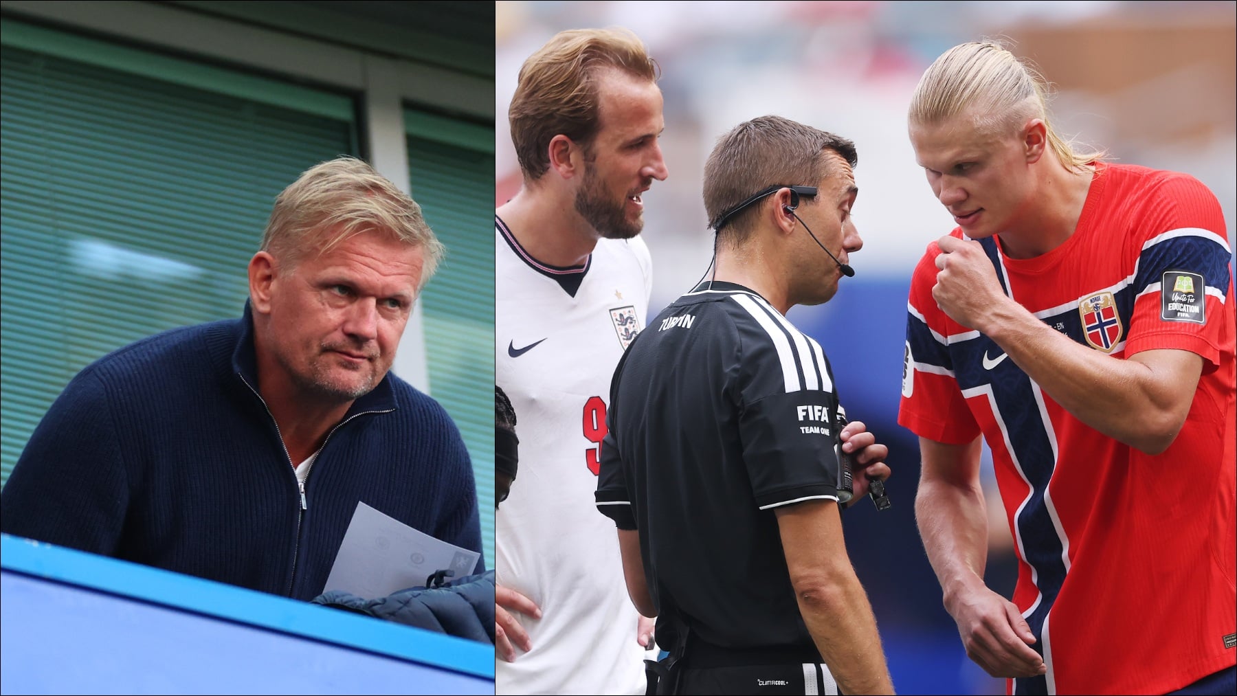 Enfado del padre de Haaland con Turpin tras el Noruega-Inglaterra: Bien hecho Bellingham y el árbitro
