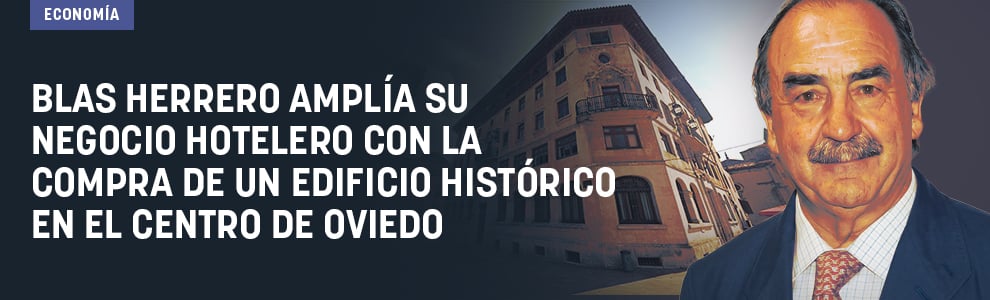 Blas Herrero amplía su negocio hotelero con la compra de un edificio histórico en el centro de Oviedo