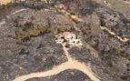 Casa tras el incendio Los Gallardos
