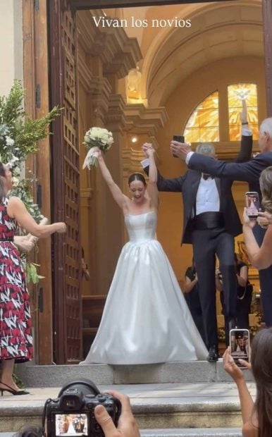 Elena Rivera en su boda