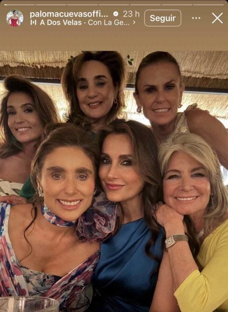 Paloma Cuevas en la boda de Patricia Cerezo