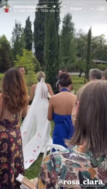 Patricia Cerezo vestida de novia por Paloma Cuevas