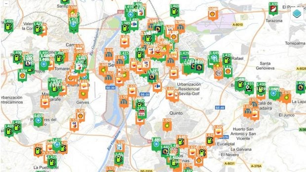 precio gasolina 14 julio Andaluc&iacute;a