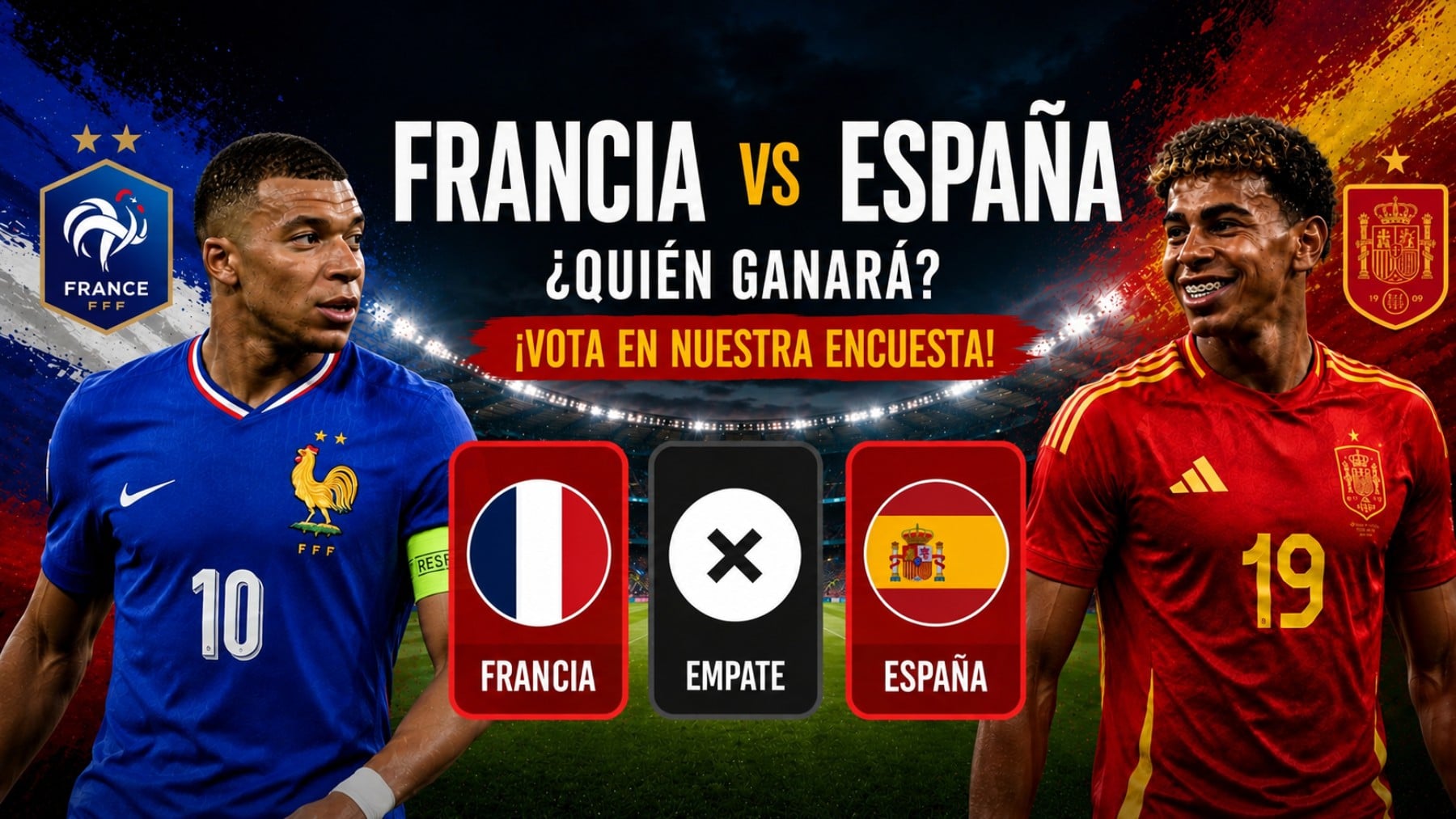 ¿Crees que España ganará a Francia en semifinales del Mundial? ¡Vota en nuestra encuesta!