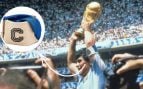 Sale a subasta el brazalete que Maradona llevó en el partido de la ‘Mano de Dios’ en el Mundial de 1986
